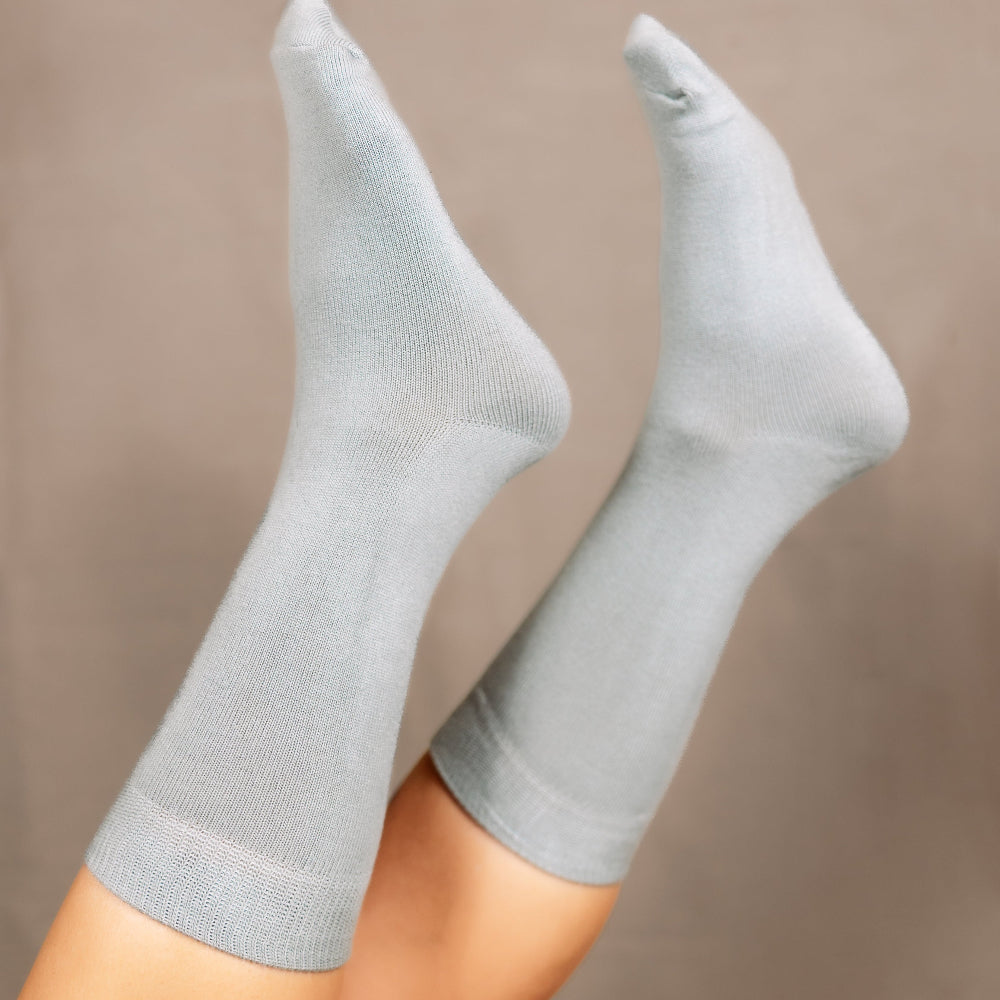 bamboo mid crew socks