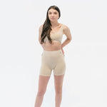 beige padded bamboo bra breathable long leg bamboo boxers