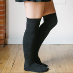 lined bamboo knee high socks-breathable & designed in Canada