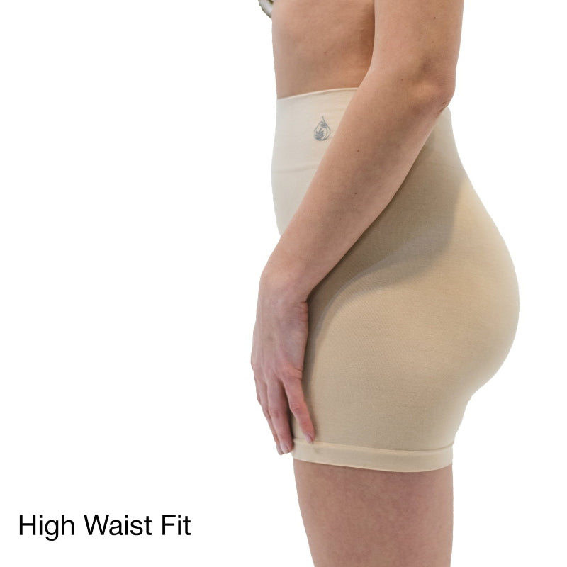 bamboo no chafing womens boxers beige