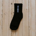 black mid sport bamboo socks