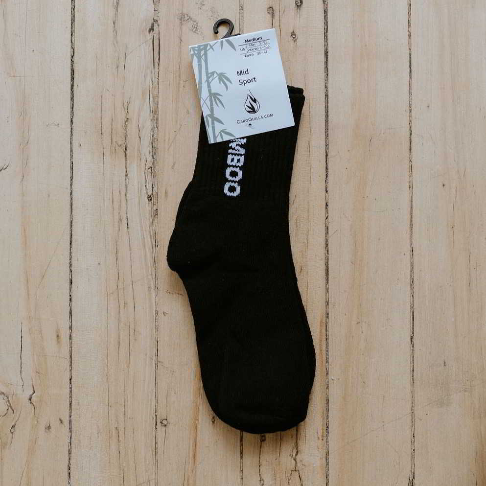 mid sport bamboo sock in packaging canada designed