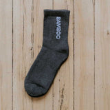 grey mid sport bamboo sock