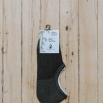 Grey no show sport bamboo socks breathable and canada designed