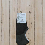 Grey no show sport bamboo socks breathable and canada designed