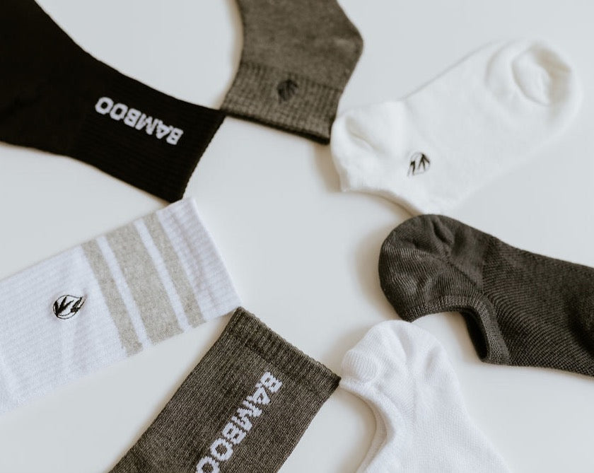 variety of Bamboo breathable socks styles