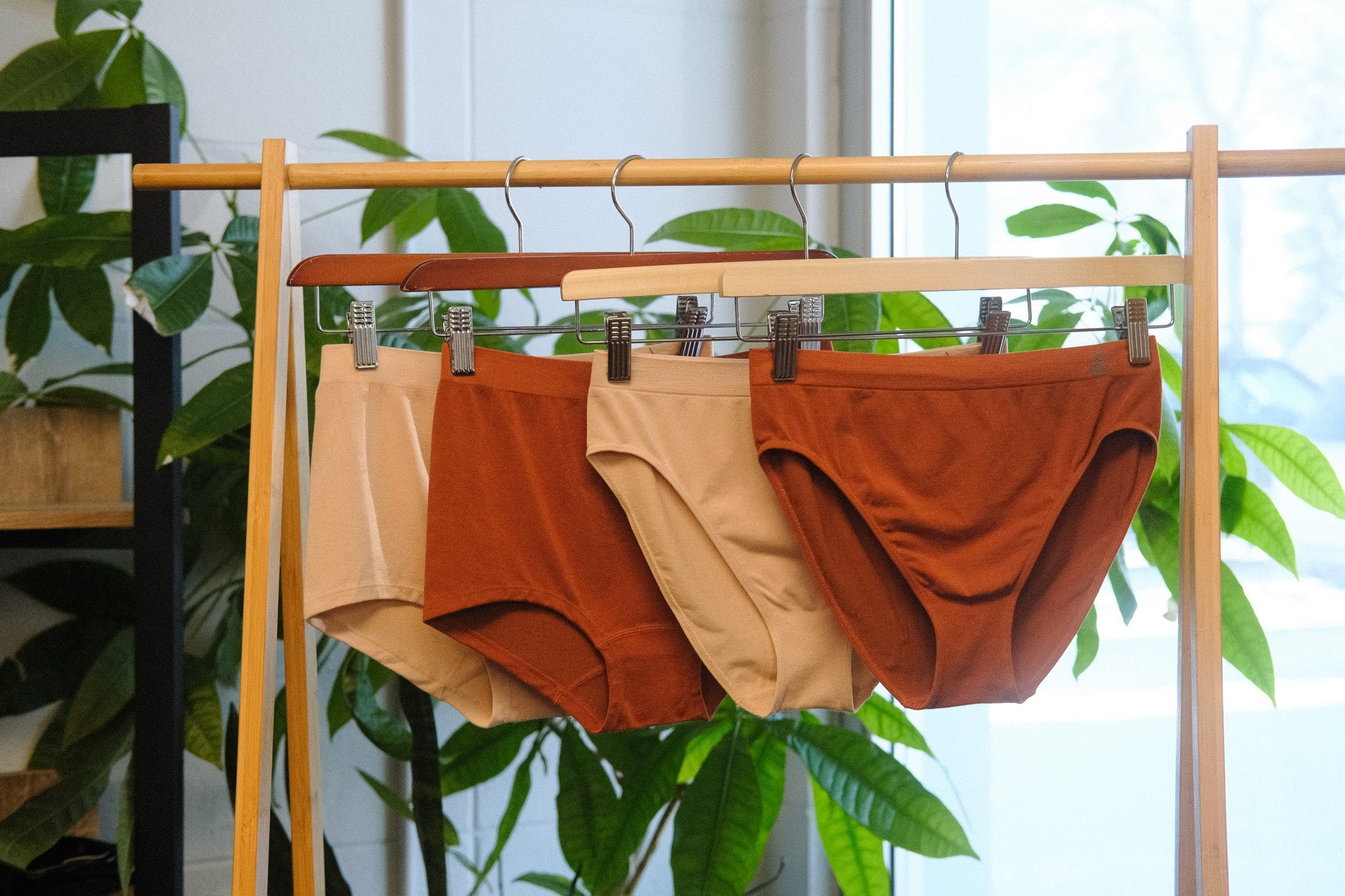 Bamboo underwear-flat lay " Self-Love"