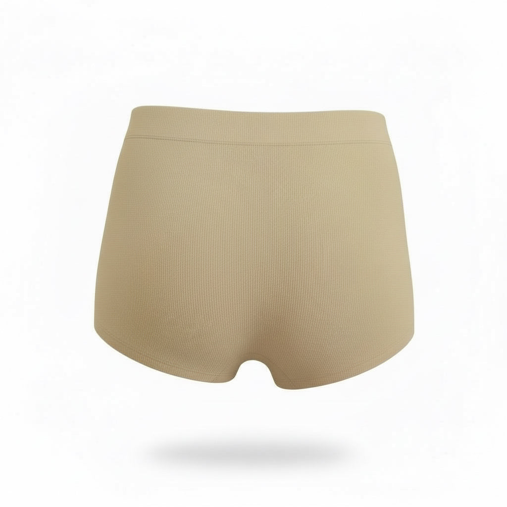 Bamboo high rise full coverage brief in beige 