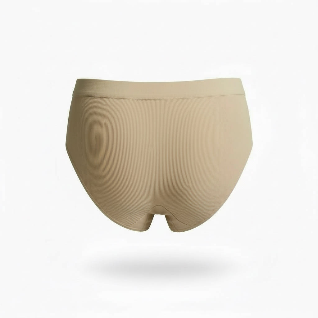 bamboo woman’s underwear high waisted bikini in colour beige 