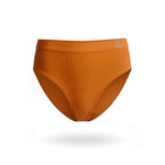 bamboo Woman’s high waisted bikini style underwear in the colour terracotta 