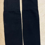 black warm bamboo knee high socks