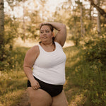 Women's plus bamboo boyshorts-breathable and seamless