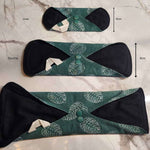 comparison of all 3 sizes of the reusable pads 
