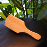 100% bamboo paddle brush 