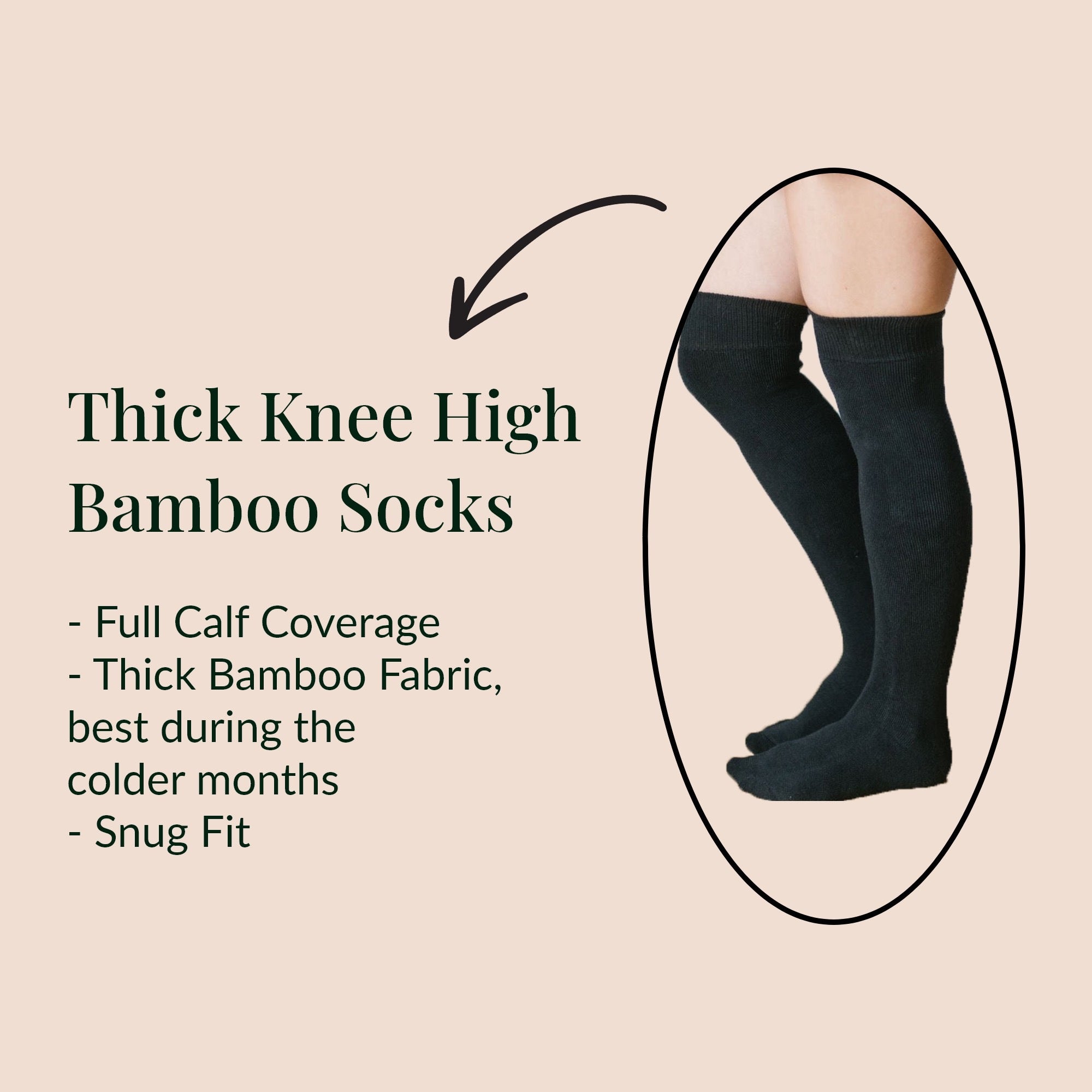 graphic highlighting thick bamboo lined fabric and snug fit 