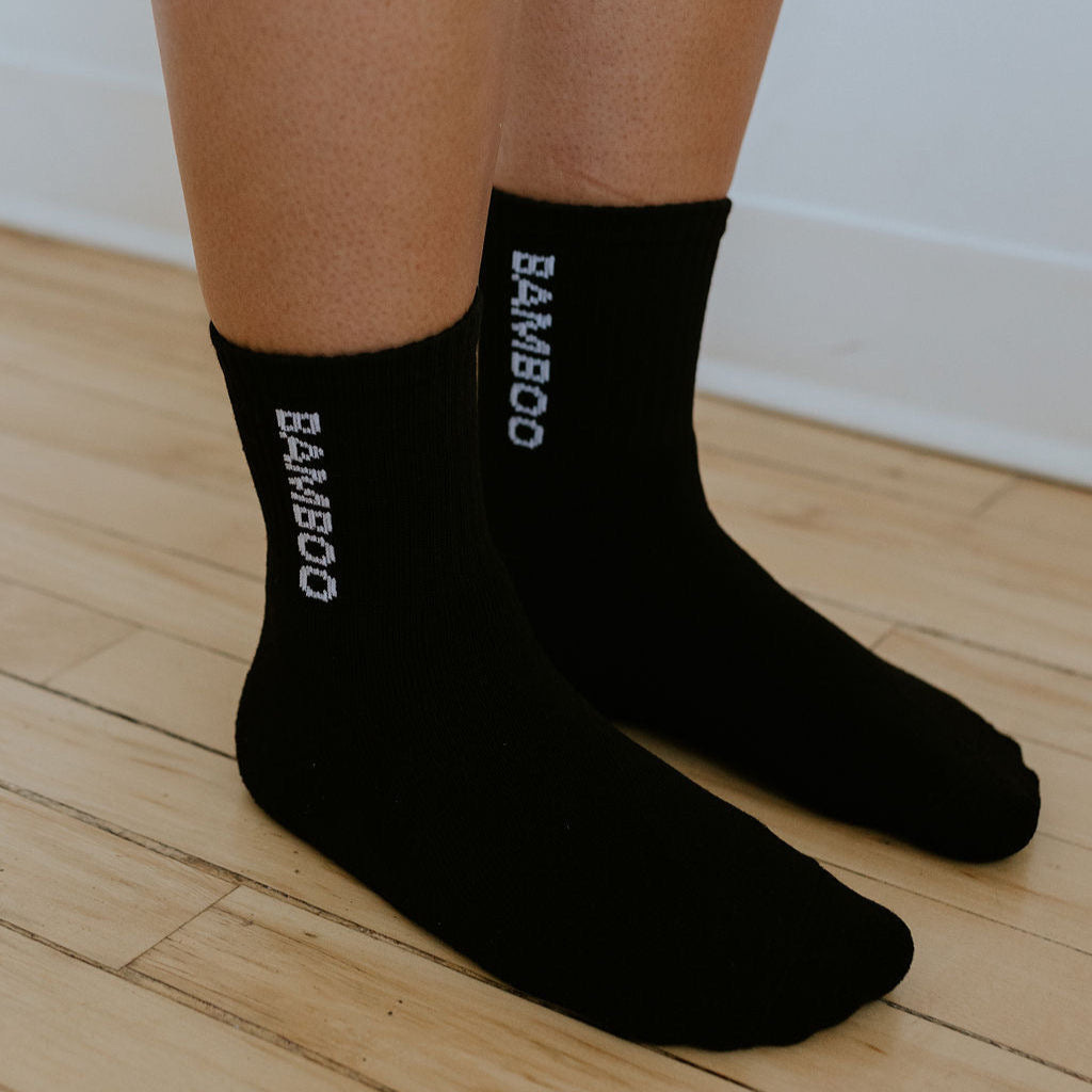 bamboo mid sport socks extra toe cushion 