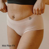 Bamboo Boyshorts mid rise-Breathable &designed in Canada