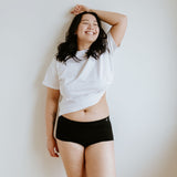 bamboo boyshort in black