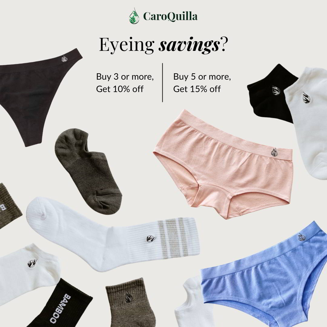 Trio of organic cotton underwear - Romantic/Blush/Oat – Bajoue