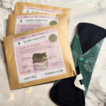 three daytime bamboo reusable pads and one out of package 