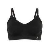 Black bamboo full coverage bra on a white background