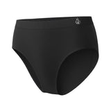 black high waist bikini bamboo underwear on a white background 