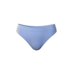 Blue bikini cut bamboo underwear on a white background