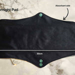 overnight pad paid flat with size description 