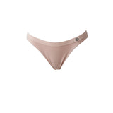 pink mid rise bamboo thong on a white background