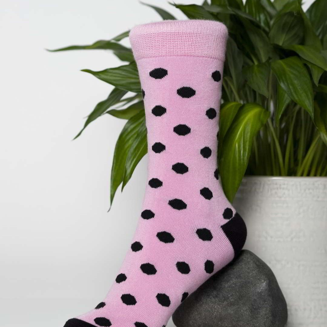 bamboo socks in pink
