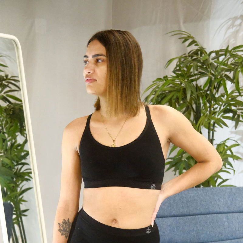racer back bamboo bra