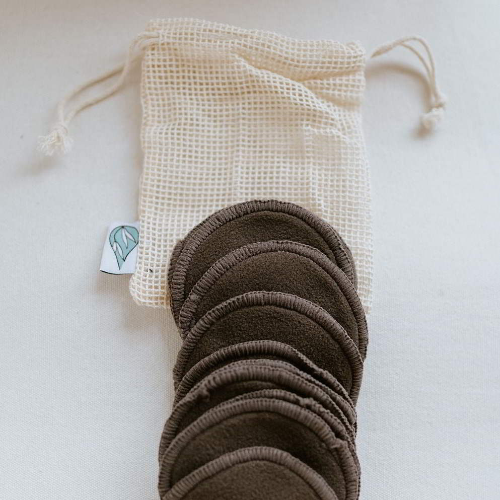 Bamboo reusable Charcoal facial rounds