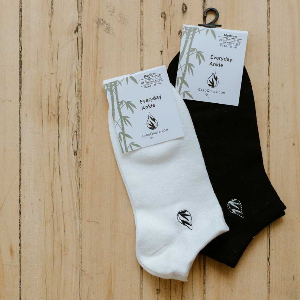 breathable bamboo white socks