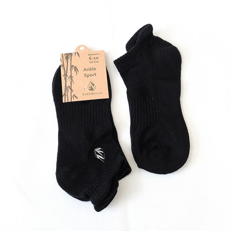 Ankle Sport socks black front