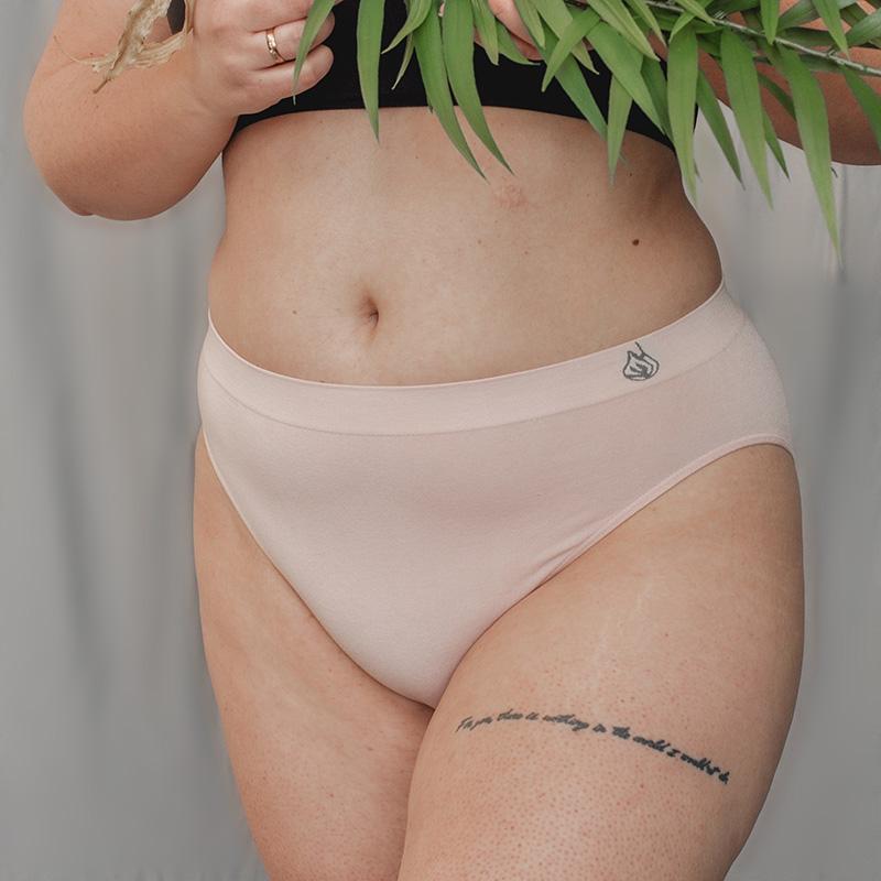 High Waist bamboo Bikini Underwear. Canadian Brand