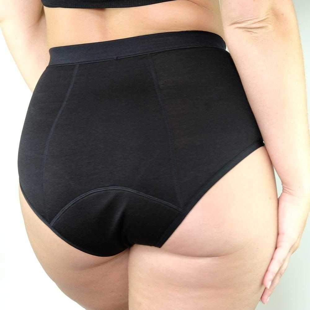 Lace Period Underwear for Women Hi-Cut Menstrual Period Panties 4-Layers  Leak-Proof Cotton Protective Briefs Pack of 3