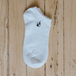 white breathable bamboo everyday ankle sock 